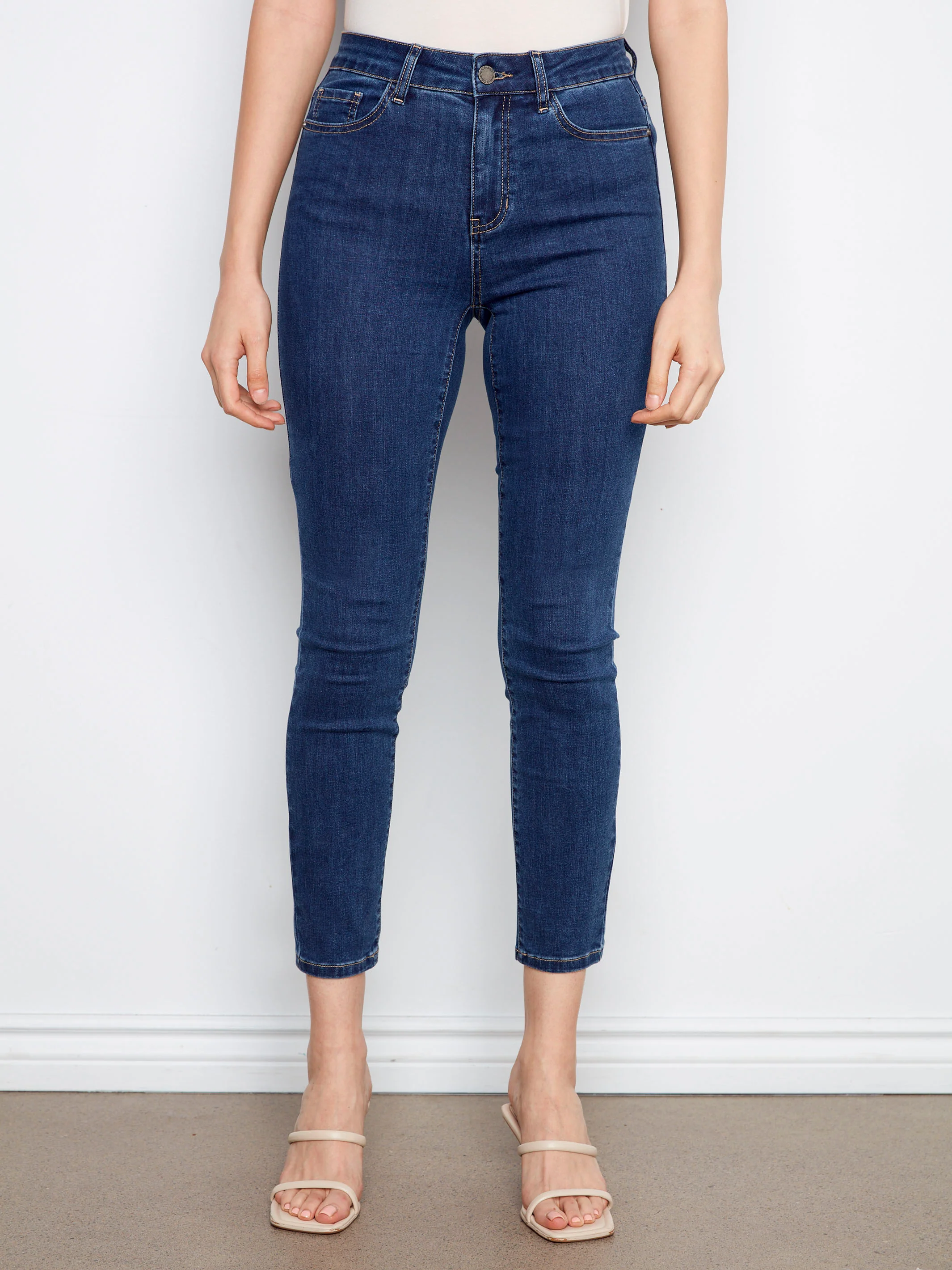 Claudia Slim Leg Jeans - Indigo - Image 2