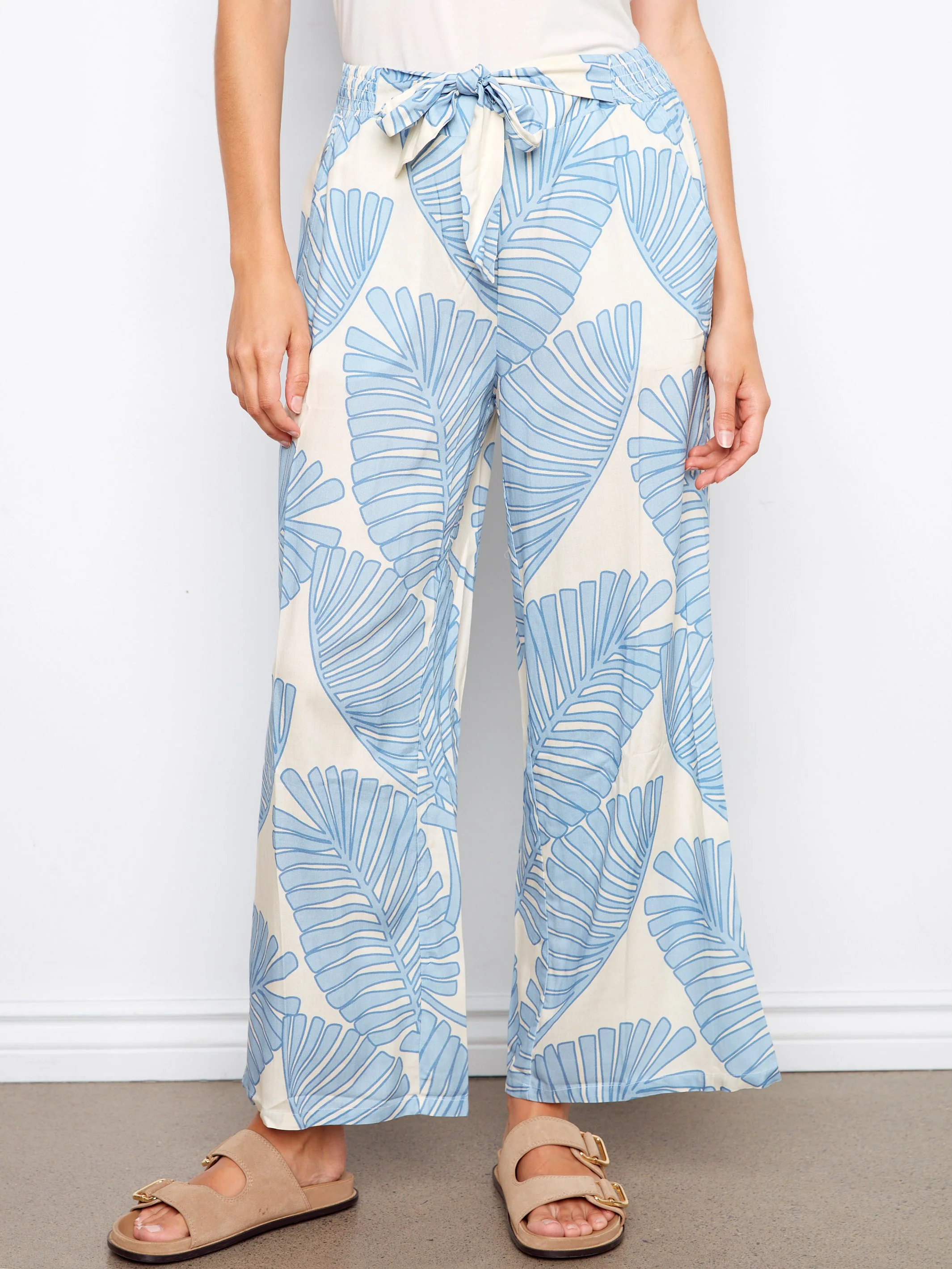 Printed Wide Leg Pants - Lush - Image 2